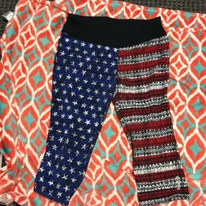 Flag workout pants
